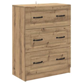 Schubladenschrank 66 x 34,5 x 87 cm Holzwerkstoff Artisan-Eiche