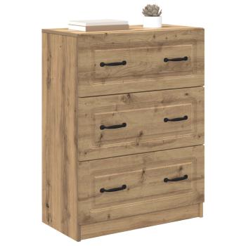 Schubladenschrank 66 x 34,5 x 87 cm Holzwerkstoff Artisan-Eiche