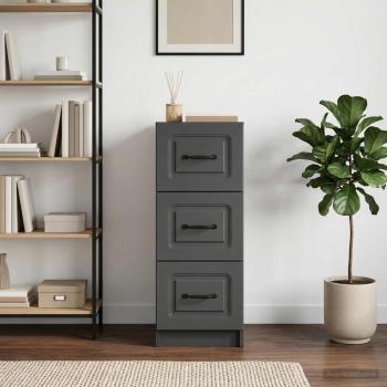 ARDEBO.de - Schubladenschrank Schwarz 33 x 34,5 x 87 cm Holzwerkstoff