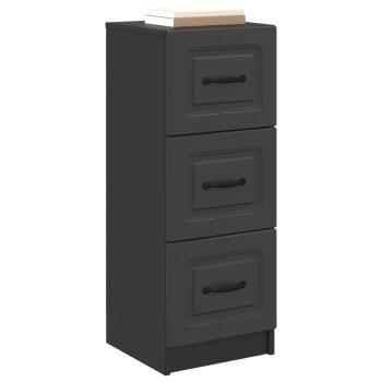 Schubladenschrank Schwarz 33 x 34,5 x 87 cm Holzwerkstoff