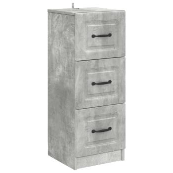 Schubladenschrank Betongrau 33 x 34,5 x 87 cm Holzwerkstoff