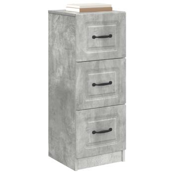 Schubladenschrank Betongrau 33 x 34,5 x 87 cm Holzwerkstoff