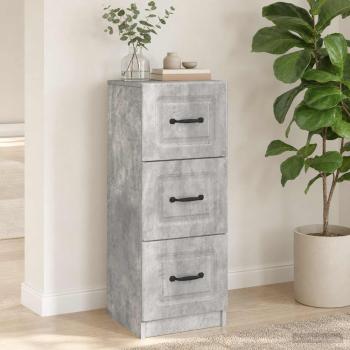 Schubladenschrank Betongrau 33 x 34,5 x 87 cm Holzwerkstoff