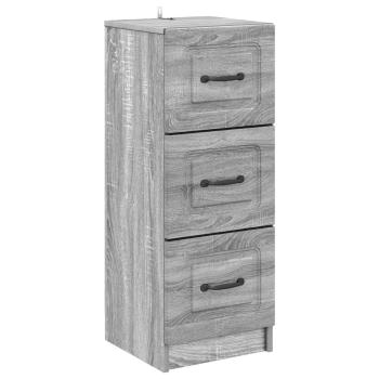 Schubladenschrank Graues Sonoma 33 x 34,5 x 87 cm Holzwerkstoff