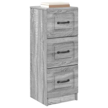 Schubladenschrank Graues Sonoma 33 x 34,5 x 87 cm Holzwerkstoff