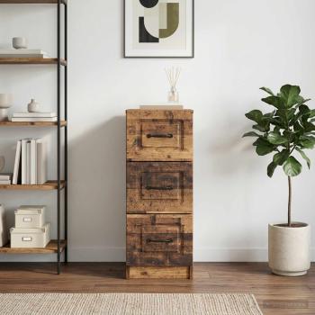 ARDEBO.de - Schubladenschrank Altholz 33 x 34,5 x 87 cm Holzwerkstoff