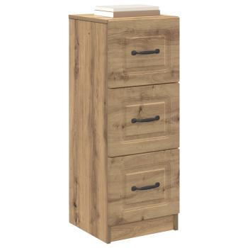 Schubladenschrank 33 x 34,5 x 87 cm Holzwerkstoff Artisan-Eiche