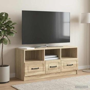 ARDEBO.de - TV-Schränk Sonoma-Eiche 102 x 34,5 x 47 cm Holzwerkstoff
