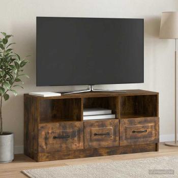 ARDEBO.de - TV-Schränk Geräucherte Eiche 102 x 34,5 x 47 cm Holzwerkstoff