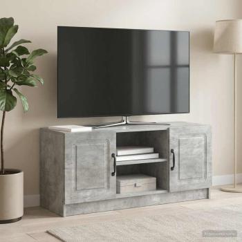 ARDEBO.de - TV-Schränk Betongrau 102 x 34,5 x 47 cm Holzwerkstoff