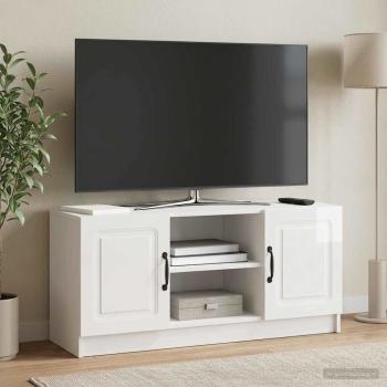 ARDEBO.de - TV-Schränk Hochglanz Weiß 102 x 34,5 x 47 cm Holzwerkstoff