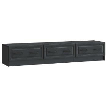 TV-Schränk 147 x 34,5 x 27 cm Schwarz Holzwerkstoff