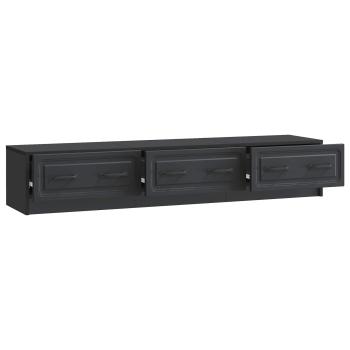 TV-Schränk 147 x 34,5 x 27 cm Schwarz Holzwerkstoff