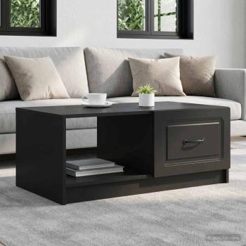 ARDEBO.de - Couchtisch Schwarz 90 x 50 x 37 cm Holzwerkstoff