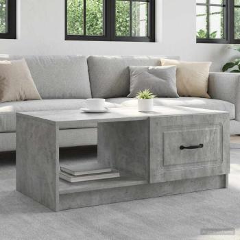 ARDEBO.de - Couchtisch Betongrau 90 x 50 x 37 cm Holzwerkstoff