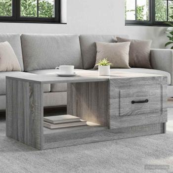 ARDEBO.de - Couchtisch Sonoma-Grau 90 x 50 x 37 cm Holzwerkstoff