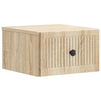 Wandmontierter Nachttisch Sonoma-Eiche 33 x 34,5 x 20 cm