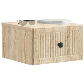 Wandmontierter Nachttisch Sonoma-Eiche 33 x 34,5 x 20 cm