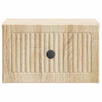 Wandmontierter Nachttisch Sonoma-Eiche 33 x 34,5 x 20 cm