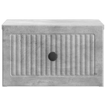 Wandmontierter Nachttisch Betongrau 33 x 34,5 x 20 cm