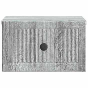 Wandmontierter Nachttisch Sonoma-Grau 33 x 34,5 x 20 cm