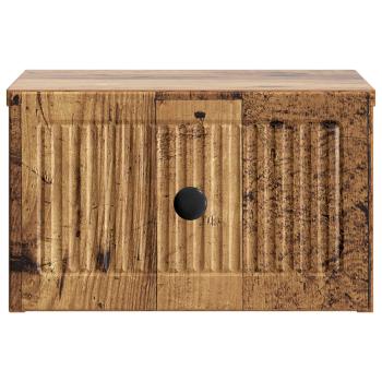 Wandmontierter Nachttisch Altholz 33 x 34,5 x 20 cm