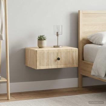 ARDEBO.de - Nachttisch 2 Stk. Sonoma-Eiche 49 x 34,5 x 20 cm Holzwerkstoff