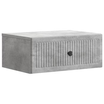 Nachttisch Betongrau 49 x 34,5 x 20 cm Holzwerkstoff