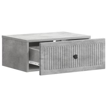 Nachttisch Betongrau 49 x 34,5 x 20 cm Holzwerkstoff