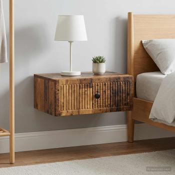 ARDEBO.de - Nachttisch 2 Stk. Altholz 49 x 34,5 x 20 cm Holzwerkstoff