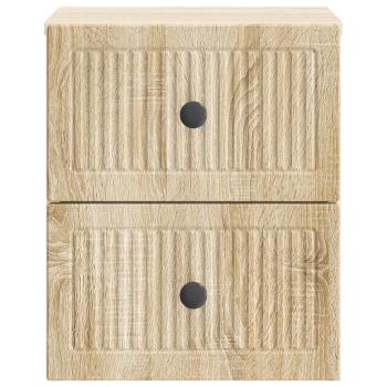 Wandmontierter Nachttisch Sonoma-Eiche 33 x 34,5 x 40 cm