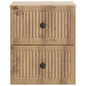Wandmontierter Nachttisch Artisan-Eiche 33 x 34,5 x 40 cm