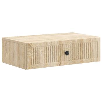 Wandmontierter Beistelltisch Sonoma-Eiche 59 x 34,5 x 17 cm