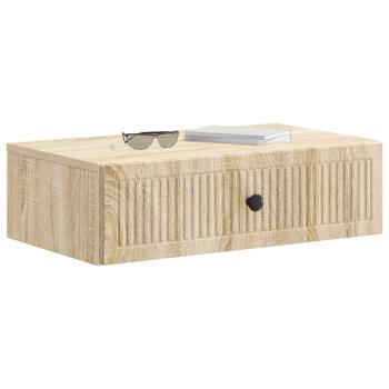 Wandmontierter Beistelltisch Sonoma-Eiche 59 x 34,5 x 17 cm