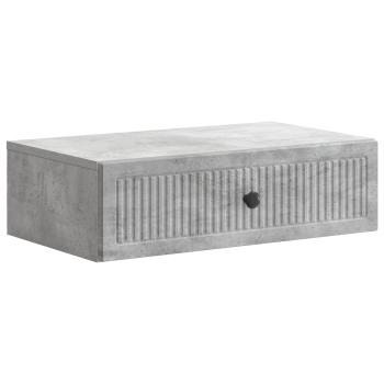Wandmontierter Beistelltisch Betongrau 59 x 34,5 x 17 cm