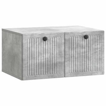 Wandmontierter TV-Schrank Betongrau 59,5 x 41 x 30 cm
