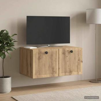 ARDEBO.de - Wandmontierter TV-Schrank 59,5 x 41 x 30 cm Artisan-Eiche