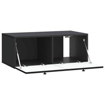 Wandmontierter TV-Schrank Schwarz 78,5 x 41 x 30 cm