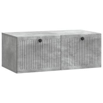 Wandmontierter TV-Schrank Betongrau 78,5 x 41 x 30 cm