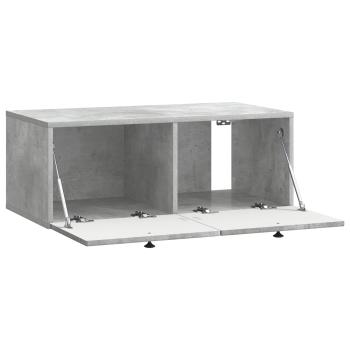 Wandmontierter TV-Schrank Betongrau 78,5 x 41 x 30 cm