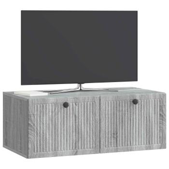 Wandmontierter TV-Schrank Graues Sonoma 78,5 x 41 x 30 cm