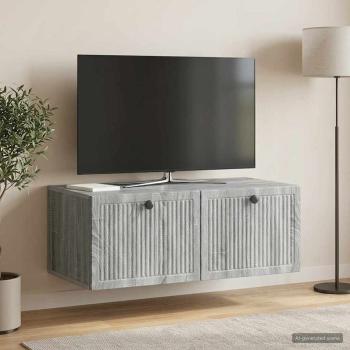 Wandmontierter TV-Schrank Graues Sonoma 78,5 x 41 x 30 cm
