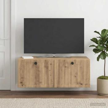 ARDEBO.de - Wandmontierter TV-Schrank 78,5 x 41 x 30 cm Artisan-Eiche