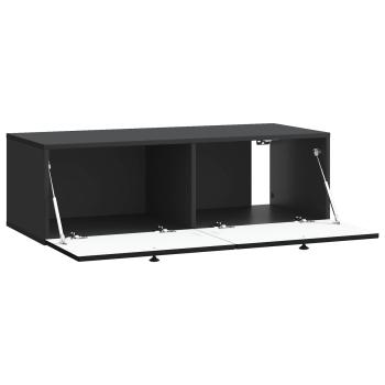 Wandmontierter TV-Schrank Schwarz 98 x 41 x 30 cm Holzwerkstoff