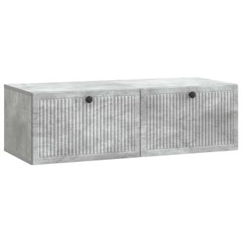 Wandmontierter TV-Schrank Betongrau 98 x 41 x 30 cm