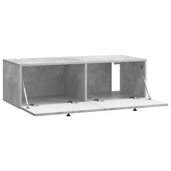 Wandmontierter TV-Schrank Betongrau 98 x 41 x 30 cm