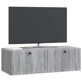 Wandmontierter TV-Schrank Graues Sonoma 98 x 41 x 30 cm