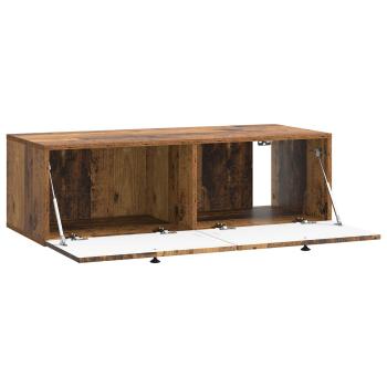 Wandmontierter TV-Schrank Altholz 98 x 41 x 30 cm Holzwerkstoff