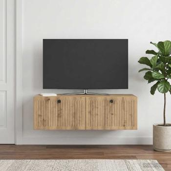 ARDEBO.de - Wandmontierter TV-Schrank 98 x 41 x 30 cm Artisan-Eiche
