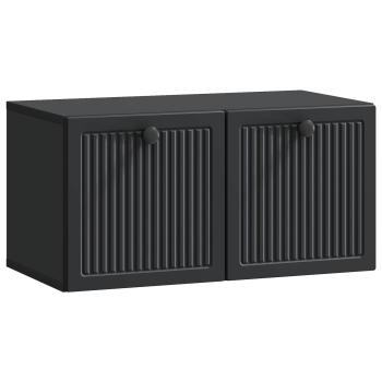 Wandmontierter TV-Schrank Schwarz 59,5 x 31 x 30 cm